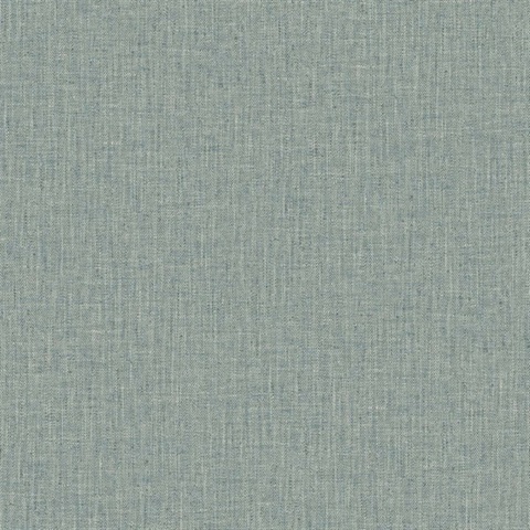 Light Teal Tweed Woven Linen Wallpaper