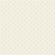 Lili White Miniature Floral Wallpaper