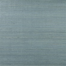 Lillian August Blue Grasscloth Wallpaper