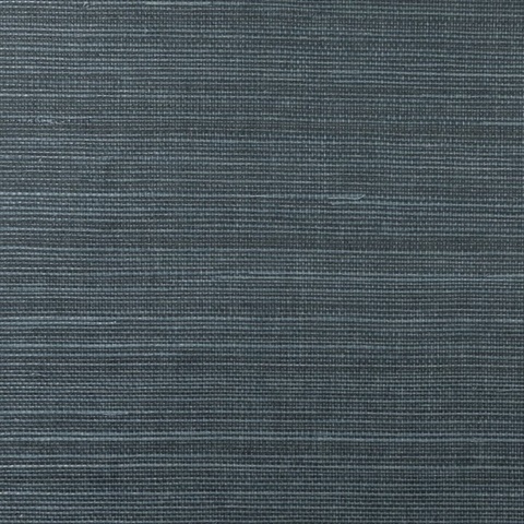 Lillian August Blue Grasscloth Wallpaper