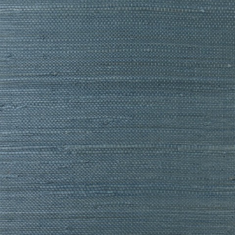 Lillian August Blue Grasscloth Wallpaper