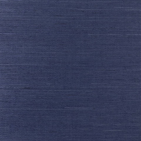 Lillian August Blue Grasscloth Wallpaper