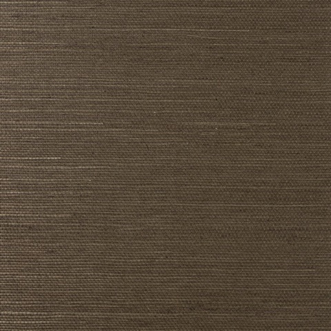 Lillian August Brown Grasscloth Wallpaper