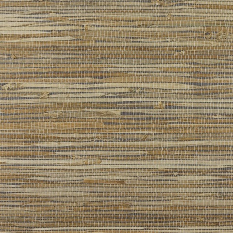 Lillian August Brown Grasscloth Wallpaper