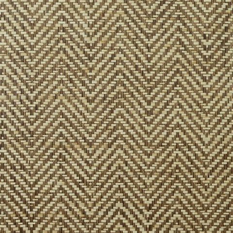 Lillian August Brown Grasscloth Wallpaper