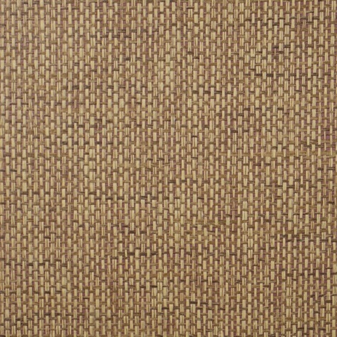 Lillian August Brown Grasscloth Wallpaper