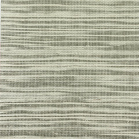 Lillian August Green Grasscloth Wallpaper