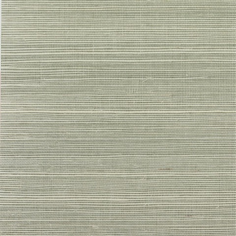 Lillian August Green Grasscloth Wallpaper