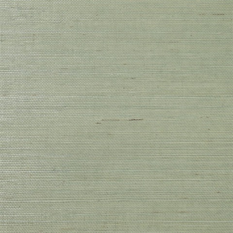 Lillian August Green Grasscloth Wallpaper