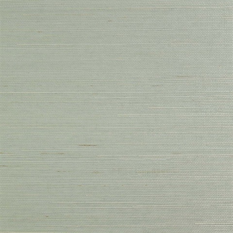 Lillian August Natural Grasscloth Soft Aqua Wallpaper