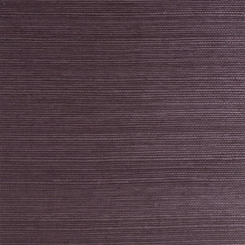Lillian August Purple Grasscloth Wallpaper