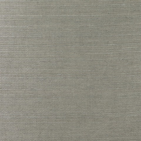 Lillian August Silver Grasscloth Wallpaper
