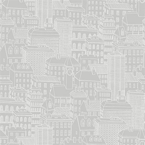 Limelight Grey City Wallpaper