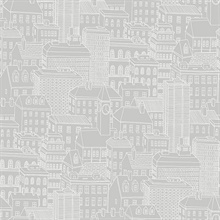 Limelight Grey City Wallpaper