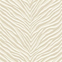 Lindley Beige Zebra Stripe Wallpaper