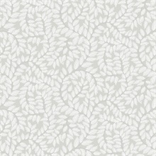 Lindlov Grey Leafy Vines Wallpaper