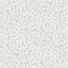Lindlov Grey Leafy Vines Wallpaper