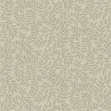 Lindlov Taupe Leafy Vines Wallpaper