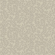 Lindlov Taupe Leafy Vines Wallpaper