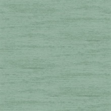Lindsay Teal Vertical Faux Chenille Fabric Weave Wallpaper