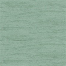 Lindsay Teal Vertical Faux Chenille Fabric Weave Wallpaper