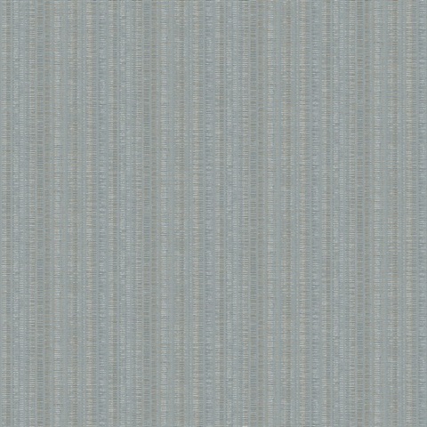 Line In The Sand Light Blue Woven Stripe Wallpaper