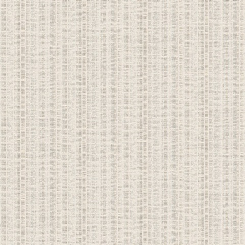 Line In The Sand Off-White Woven Stripe Wallpaper