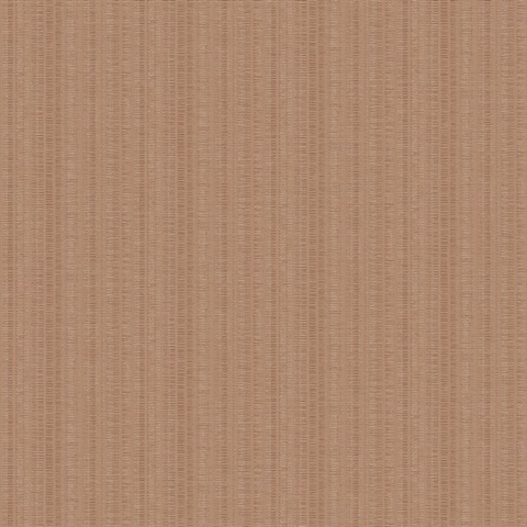 Line In The Sand Salmon Woven Stripe Wallpaper