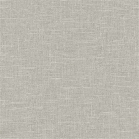 Linen 54 Smoked Oyster Grey Commercial Wallpaper