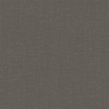 Linen Charcoal Effect Textured Solid Crosshatch Wallpaper
