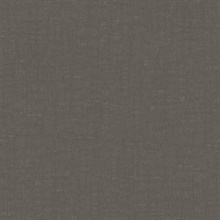 Linen Charcoal Effect Textured Solid Crosshatch Wallpaper