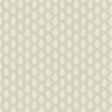 Linen Modern Leaf Stripe On Linen Wallpaper