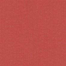 Linen Red Effect Textured Solid Crosshatch Wallpaper