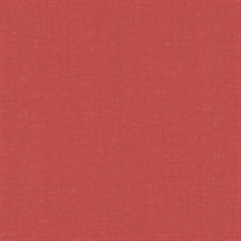 Linen Red Effect Textured Solid Crosshatch Wallpaper