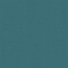 Linen Teal Effect Textured Solid Crosshatch Wallpaper