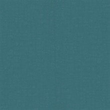 Linen Teal Effect Textured Solid Crosshatch Wallpaper