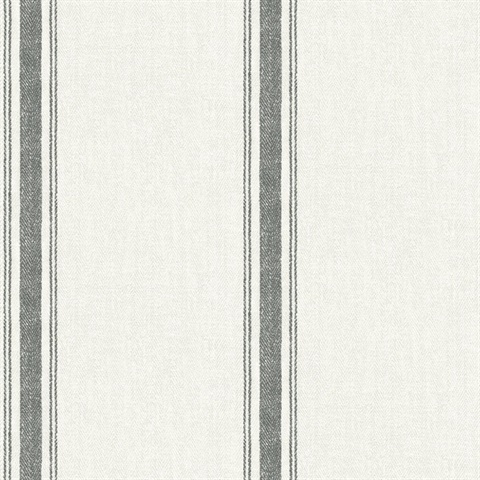 Linette Black Fabric Stripe