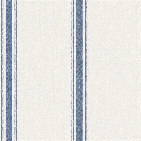 Linette Blue Fabric Stripe