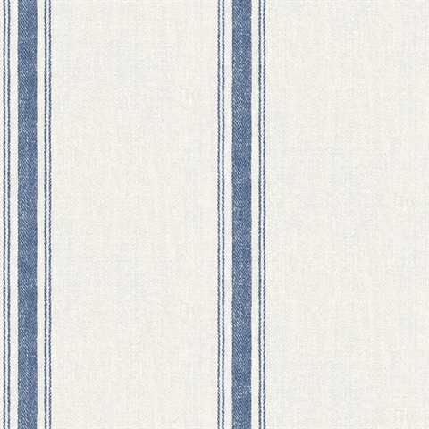 Linette Blue Fabric Stripe