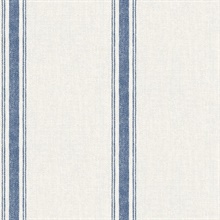 Linette Blue Fabric Stripe