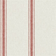 Linette Red Fabric Stripe