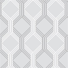 Linkage Grey Trellis Wallpaper