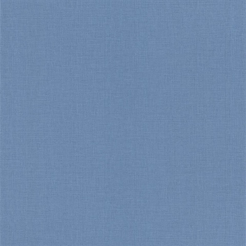 Lino Blue Fabric Texture Wallpaper