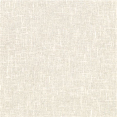 Linville Beige Faux Linen Wallpaper