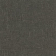 Linville Mossy Black Faux Linen Wallpaper