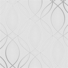 Lisandro Light Grey Geometric Lattice