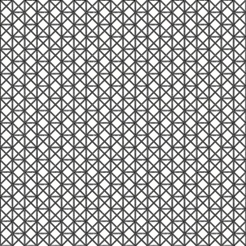 Lisbeth Black & White Geometric Lattice Wallpaper