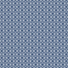 Lisbeth Navy Blue Geometric Lattice Wallpaper