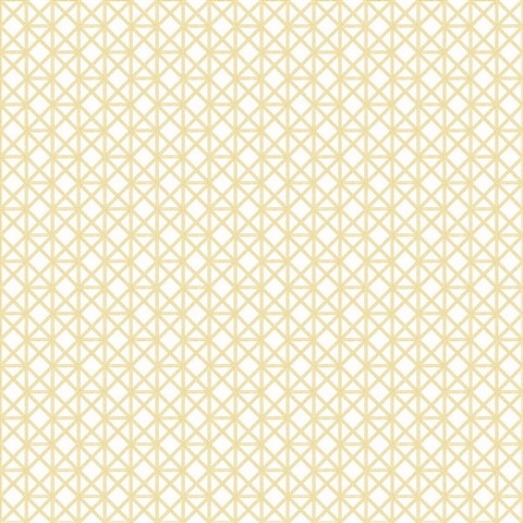 Lisbeth Yellow Geometric Lattice Wallpaper