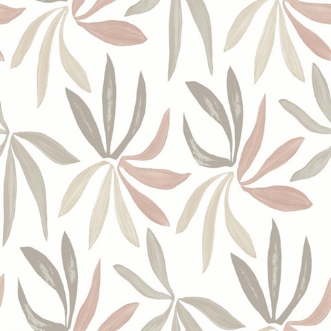 Little Garden Nude & Blush Wallpaper